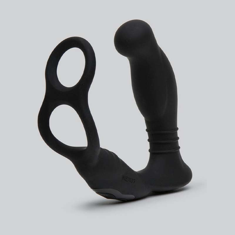 The anal vibrator has dual motor and double cock ring